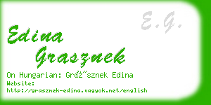 edina grasznek business card